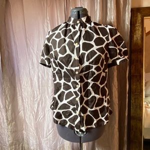 Banana Republic animal print blouse Heritage